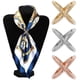 thumbnail image 4 of Simple Cross Scarf Clip X Shape Metal Brooches for Women Hollow Bow Scarves Buckle Holder Shawls Jewelry Clothing Accessories, 4 of 4