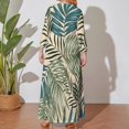 thumbnail image 4 of Large Size Vintage Hawaiian Aloha Graphic Long Sleeved Dress Women Dress for Parties Elegant Chic Evening Dresses, 4 of 7