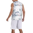 thumbnail image 5 of Gaeub Sea Animals Men's Mesh Basketball Jersey, Quick-Drying Sleeveless Top S-4XL, Loose Muscle Tank Top -3X-Large, 5 of 9