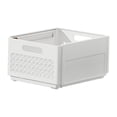 thumbnail image 3 of Organizador de cajones, contenedor de almacenamiento ajustable, divisor, contenedor de almacenamiento expandible para blanco, 3 of 9