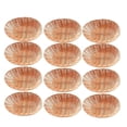 thumbnail image 1 of 12 Pack Plastic Oval Basket, Empty Bread Basket Food Storage Basket Bulk,Plastic Wicker Baskets Bin, 1 of 5