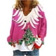 thumbnail image 2 of Cárdigan informal con estampado navideño para mujer, chaqueta con botones, blusa de poliéster, 2 of 5