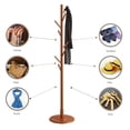thumbnail image 4 of Sonew Coat Rack , Clothes Hanger,Wooden Hanger Floor Standing Coat Rack Home Furniture Clothes Round Base Rack, 4 of 8