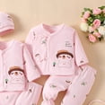 thumbnail image 7 of Povozer Newborn Baby Boys Outfits Sets Newborn 7 Piece Infant Clothing Set Pure Cotton Baby Underwear Pants Newborn Baby Clothes For Boys Girls,Size 0-3 Months,Pink, 7 of 7