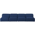 thumbnail image 6 of Meridian Furniture Miramar Navy Durable Linen Textured Modular Sofa, 6 of 9
