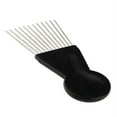 thumbnail image 6 of Black Stainless Steel Afro Fan Metal Lifting Pick Comb Hair Fork Brush for Curly Hair Styling Tool, 6 of 6