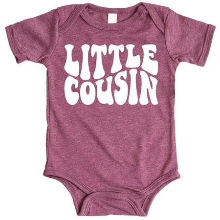 

Little Cousin Retro Bodysuits for Infant Boy and Girls Vintage Burgundy Bodysuit 24 Months