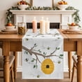 thumbnail image 2 of Table Runner 70 Inches Long for Kitchen Dining, Bees Branches Dresser Scarf Farmhouse, Dining Table Decorations for Wedding/Parties, Farmhouse Spring Botanical Watercolor 13 x 70 In, 2 of 8