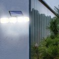 thumbnail image 1 of TIMIFIS Solar Rechargeable Wall Light, Human Body Induction Garden Street Light, Outdoor Light With Four Sides Light, Garage Light, Remote Control + Light Control -, 1 of 7
