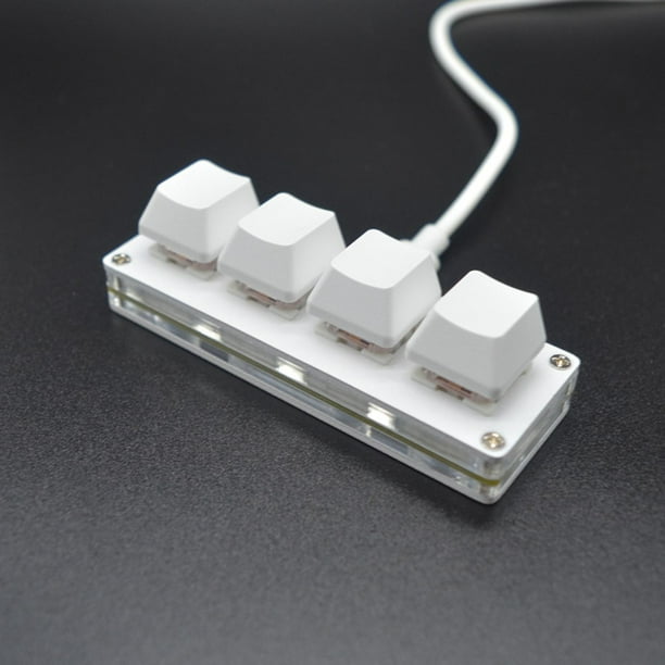 Mini teclado Yotijar USB programable 4 teclas retroiluminación RGB mecánico