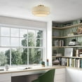 thumbnail image 5 of Livex Lighting - Bellingham - 3 Light Large Semi-Flush Mount In Mid-Century, 5 of 12
