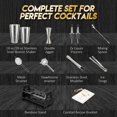 thumbnail image 2 of Juego de coctelera Semderm de acero inoxidable 18/8, 2 of 6