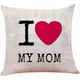 thumbnail image 3 of Mothers Day Cushion Covers Set of 4 Black Red Pink Throw Pillow Covers 18 x 18 inch, 3 of 5