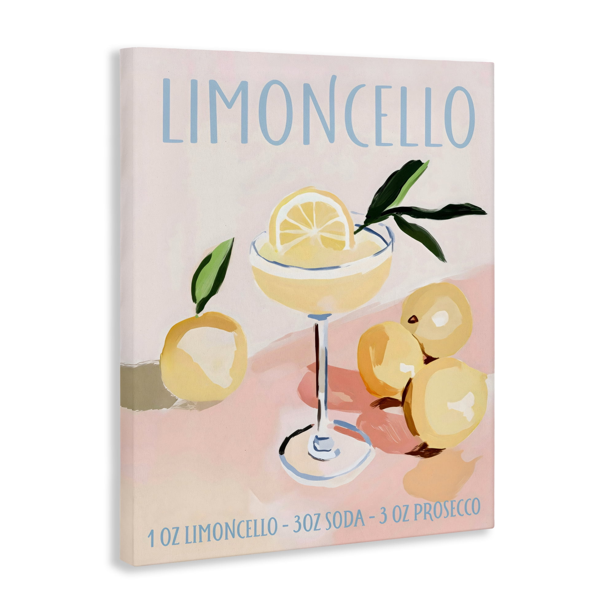 Stupell Industries Limoncello Summer Cocktail Canvas Wall Art, design by Sisi and Seb