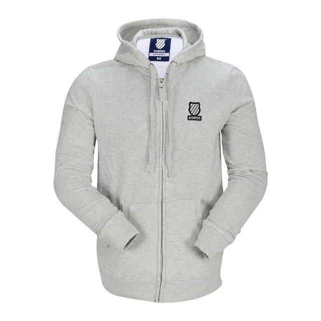 Sudadera Para Mujer K-SWISS Con Gorro Y Cierre Frontal Blanco Talla Xg