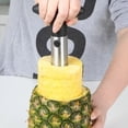 thumbnail image 2 of New Easy Kitchen Tool Fruit Pineapple Corer Slicer Cutter Peeler Stainless Steel, 2 of 10