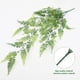 thumbnail image 3 of Paquete de 2 plantas colgantes artificiales, decoración de pared sintética, plantas falsas para estante, cocina, Patio, porche, interior y exterior, 3 of 5