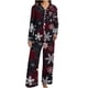thumbnail image 3 of Puyaiuu Women 2 Piece Christmas Satin Pajama Set Cute Print Long Shirt Loose Shorts Matching Set Loungewear Gift, 3 of 5