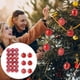 thumbnail image 1 of Fiudx Liquidación de ahorros de verano 36 piezas de adornos navideños para colgar en el árbol de Navidad, adornos para fiestas en el hogar, 6 cm, 1 of 7