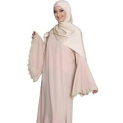 JUNTEX Women's Muslim Dress Fashion Ramadan Eid Abaya Elegant Casual Islamic Clothing Loose Comfortable with Mandarin Sleeve