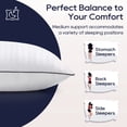 thumbnail image 3 of [ Almohadas Downluxe para Cama Queen Size Juego de 2 Suaves de Poliéster ], 3 of 7