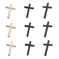 thumbnail image 4 of KALLORY 9Pcs Small Crosses Ornaments Prayer Decor Christian Users Home Office Church Artistic Feeling, 4 of 8
