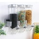 thumbnail image 5 of Dispensador triple de alimentos secos para montaje en pared, lata sellada para bocadillos de granos de café, 4.1-5L, tanque de almacenamiento de arroz Blanco Soledad dispensador de cereales, 5 of 10