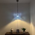 thumbnail image 4 of Tiffany Mini Hanging Baroque Style LED Bulb Included 8-Light Blue Stained Glass Pendant Lights, 4 of 5