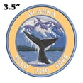 thumbnail image 2 of Wild And Free! Alaska 3.5 Inch Iron Or Sew On Embroidered Fabric Badge Patch Seek Adventure, National Park Iconic Series, 2 of 2