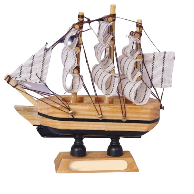 Matsuzay Barco de de náutico, artesanía de hecha a mano, modelo de barco Retro, decoración de madera, velero, regalo de cumpleaños, Type6 NO6 Matsuzay JJ18291-01B