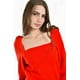 thumbnail image 5 of Sueter de escote cuadrado Roman Fashion /Juvenil, 7495 (Rojo rojo G, 5 of 6