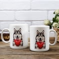 thumbnail image 3 of Happy Valentine's Day Alaskan Malamute Brings Love Heart Mug Alaska Mal Dog Lovers Gifts Coffee Tea Cup - 02028, 3 of 4
