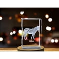 thumbnail image 3 of Striped Elegance | Zebra Design | 3D Engraved Crystal Keepsake, 3 of 6