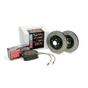 Stoptech Sport Axle Pack Brake Kit Drilled & Slotted; Front - 978.33032F