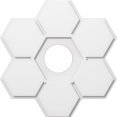 thumbnail image 1 of Ekena Millwork CMP26DY-06000 26 in. OD x 6 in. ID Square Daisy Architectural Grade PVC Contemporary Ceiling Medallion, 1 of 1
