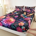 thumbnail image 3 of Homewish Animal Hummingbird 4pcs Bed Sheets for Female Men Adults,Chic Floral Flowers King Sheets,Spring Garden Super Cozy Sheet Set,Super Cozy Room Decor, 3 of 7