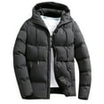 thumbnail image 3 of Aoochasliy Men's Winter Jackets Windproof Full Zip Up Quilted Puffer Jacket Lightweight Long Sleeve Winter Coats with Hood, 3 of 8