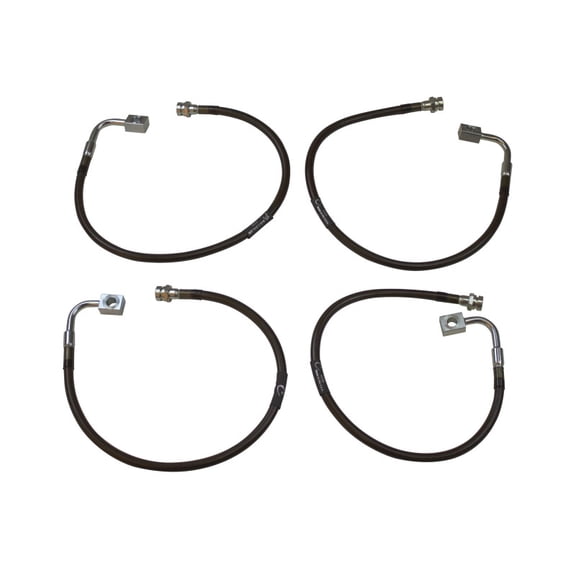MaxTrac 07-18 Jeep Wrangler JK 2WD/4WD Front  Rear Extended Brake Line Kit - 519700