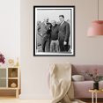 thumbnail image 3 of Historic Framed Print, Champions are guests of Stagg at Wisconsin-Chicago game, 17-7/8" x 21-7/8", 3 of 9