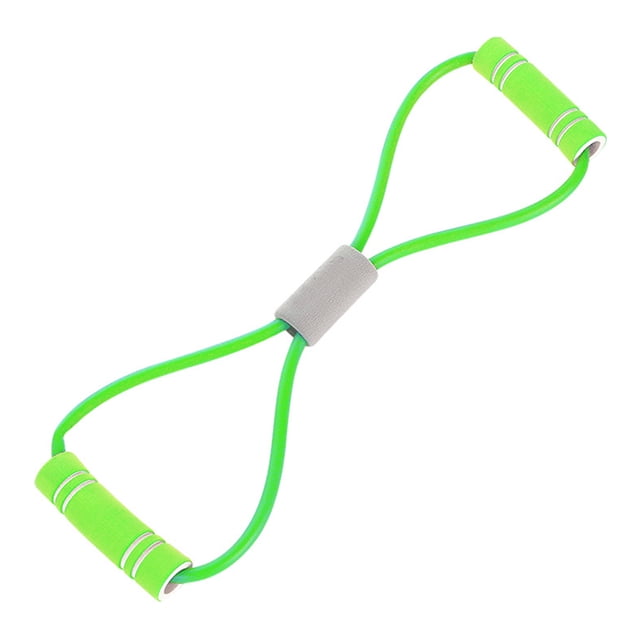 Figure 8 Resistance Band with Non-slip Handle Men Women 8-Shaped Elastic Exercise Band Yoga Pilates Arm Back Shoulder Training Elastic Rope