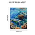 thumbnail image 3 of FCXZI Turtle Coral Reef Water Canvas Wall Art Ready to Hang 12x16 12x16in, 3 of 5