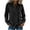 P65 Black, variant on Mifsaly Striped Long Sleeve Shirt Women Ruffle Button Down Shirts Elegant Business Casual Blouses Trendy Loose Office Work Tops 2026