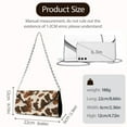 thumbnail image 6 of TSOVTHRID Brown Cow Pattern Women's Clutch Purses Ladies Party Handbag Evening Bag Elegant Envelope Bag for Formal Wedding Party Cocktail Prom with Chain Strap, 6 of 7