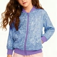 thumbnail image 1 of Chaquetas y abrigos casuales de manga larga sin capucha para niños, de invierno, de color liso, de manga larga sin capucha, chaquetas casuales con lentejuelas, chaqueta informal para niñas, parte supe, 1 of 7