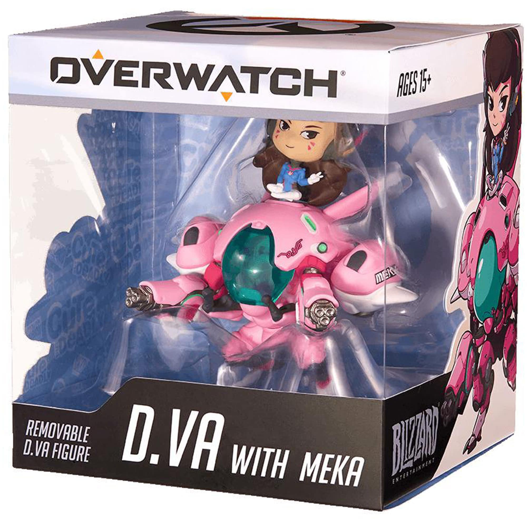 Overwatch Cute But Deadly D.VA Meka Figure - Walmart.com