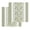 Green, variant on Sage Green Daisy Kitchen Dish Towels for Drying Dishes Set of 3, Farmhouse Floral Green Striped Waffle Weave Microfiber Hand Tea Bathroom Towels Quick Dry & Absorbent Towel 15.7x23.6