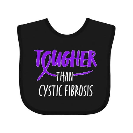 

Inktastic Tougher Than Cystic Fibrosis Gift Baby Boy or Baby Girl Bib
