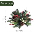 thumbnail image 3 of Christmas Holiday Planter Decorations Christmas Holiday Planter Filler Pre Lit Xmas Trees with Golden & Red Berries Outdoor Lighted Christmas Decorations丨A, 3 of 8