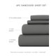 thumbnail image 4 of Queen Sábanas Estilo Hotel en Relieve de 4 Piezas en Gris de Comfort Canopy, 4 of 11