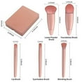 Wisdom Easy-taken Travel Professional Face Makeup &amp; Foundation Brush Kit, 5 Piece Set with ...